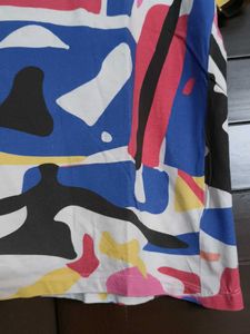 Only Multi Colour Abstract Print Oversized T-Shirt