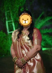 Elegant Silk Saree golden brown