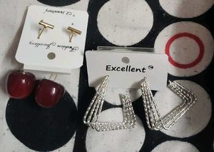 combo of 2 stylish earrings