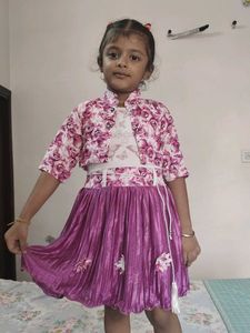 Cute Floral Print Dress for Girls