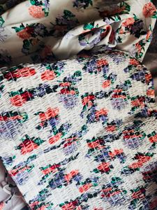 Floral Print Crop Top