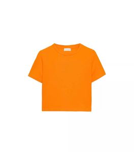 zara Bright Orange Cropped T-Shirt