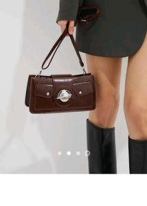 Brown Saturn Detail Bag