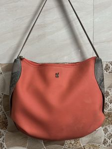 Chic Orange Hobo Bag