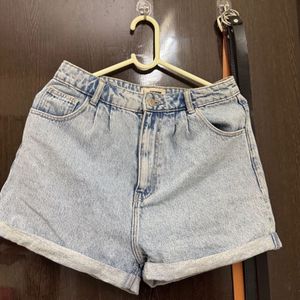 Light Wash Denim Shorts