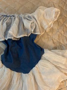 Boho Off-Shoulder Ruffle Dress