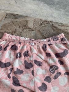 Cozy Pink Printed Pyjama Pants