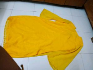 Embellished Yellow Kurta