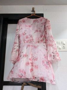 Pretty Pink Floral Midi Dress