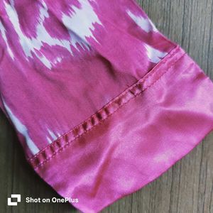 Designer Pink Printed Kurta