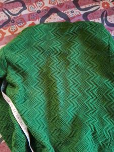 Vintage Green Knitted Cardigan