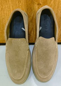 Stylish Tan Suede Loafers