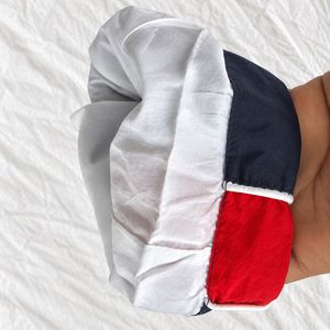Navy Blue track Pants with Red Stripes