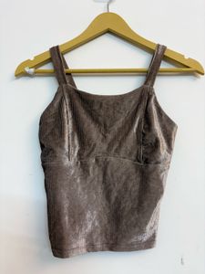 Brown Velvet Corduroy Top