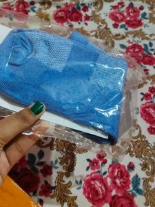 Comfortable Blue Ankle Socks