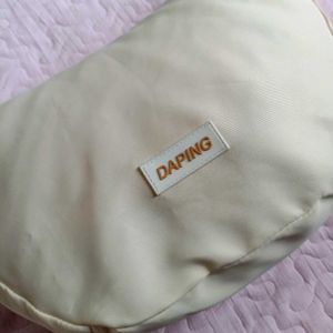 Daping Cream Crossbody Bag with Pouch