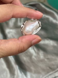 Statement Baroque Pearl Ring