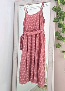 Berrylush Polka Dot Midi Dress
