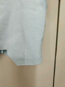Cropped Light Blue Vest Top