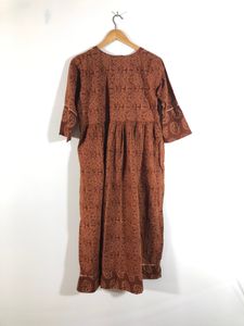 Brown Printed Kurta(Women’s)