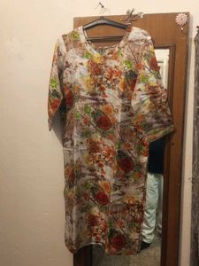 Floral Print Kurta