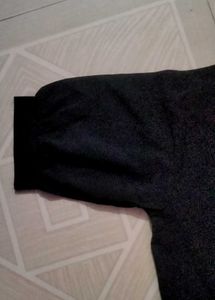 Unique Comic Print Black Shirt
