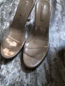 Stylish Transparent Heeled Sandals