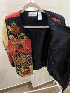 Embroidered Patchwork Floral  Motifs Blazer