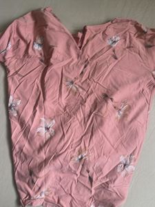 Chic Pink Floral Smocked Top
