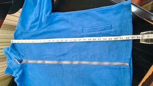 Vibrant Blue Fleece Jacket
