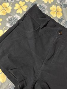 Black High-Waisted Shorts