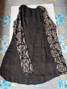 Designer Black Pure Georgette Party Kurta