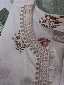 Elegant Floral Print Kurta