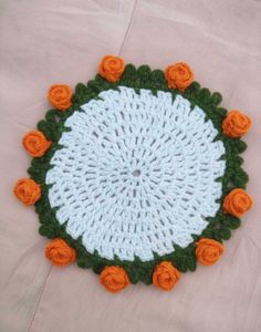 Handmade Crochet Floral mini Coasters