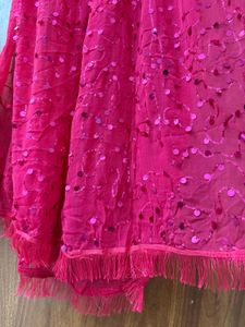 Gorgeous Pink Sequined Dupatta