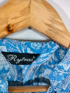 Blue Printed Top (Women's)