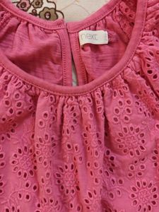 NEXT Cute Pink Eyelet Dress