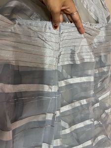 Striped Grey Curtain