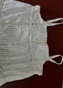 WHITE SUMMER DRESS ( 6-10 yr girls)