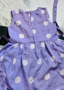 Cute Purple Polka Dot Dress
