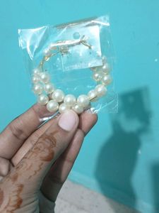 Fashion Pearl Hoop Earrings