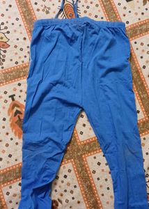 New Blue Embroidered Leggings