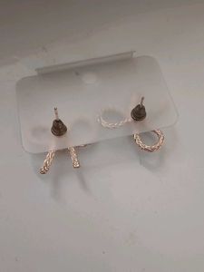 Rose Gold bow Earrings