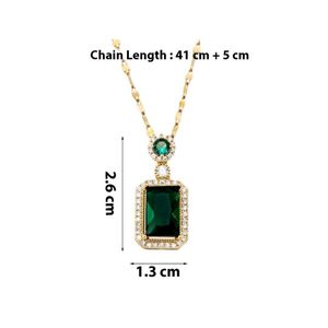 New Emerald Green Pendant Necklace