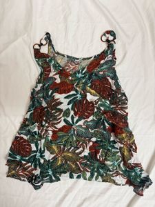 Tropical Print Tank Top