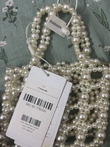 Elegant Pearl Beaded Handbag