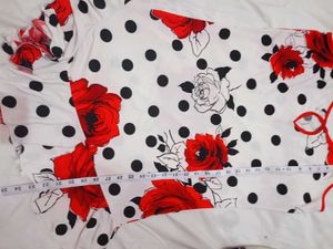 Cute Polka Dot &amp; Floral Nightdress
