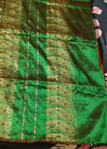new banarasi silk sari with blouse piece