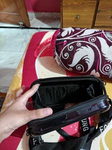 Black Mini Suitcase Crossbody Bag