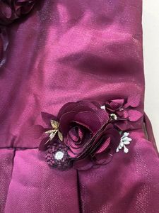 Elegant Off-Shoulder Burgundy Dress
